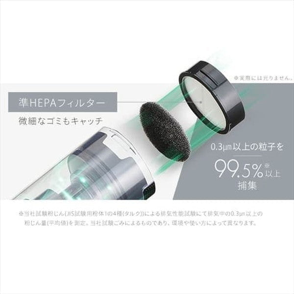 アイリスオーヤマ 掃除機 コードレス サイクロン式 モップ付 置くだけで充電(ブラック)